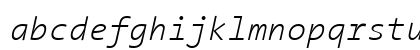 TheSansMono ExtraLight Italic Lowercase Preview