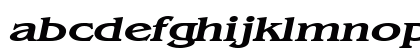 BangleExtended BoldItalic Lowercase Preview