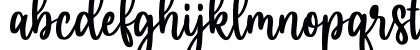hello bella Regular Lowercase Preview