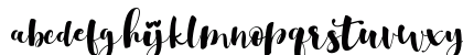 Gulya Script Regular Lowercase Preview