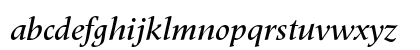 Meridien Medium Italic Lowercase Preview