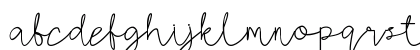 AMORICA SCRIPT DEMO Regular Lowercase Preview