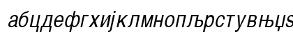Macedonian Cond 80 Italic Preview