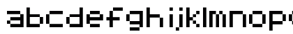 8-bit fortress Regular Lowercase Preview