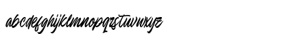 Endeline Script Regular Lowercase Preview