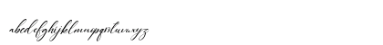 Queen Signature Italic Regular Lowercase Preview