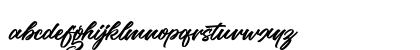 the Woofey Script Regular Lowercase Preview