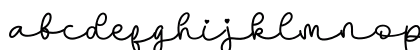Hanimoon Regular Lowercase Preview