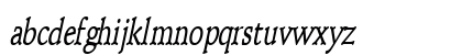 SchroederCondensed BoldItalic Lowercase Preview