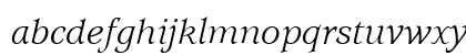 UsherwoodITC Italic Lowercase Preview
