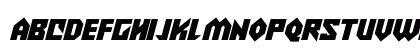Alien Wars Italic Lowercase Preview