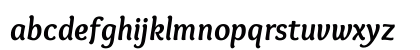 Overlock Bold Italic Lowercase Preview