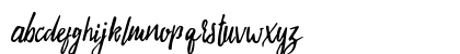 Evelyne Script Free Demo Regular Lowercase Preview