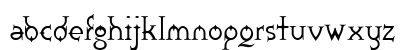 Zoroaster Regular Lowercase Preview