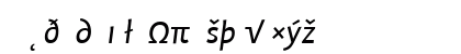 Profile Regular Italic Lowercase Preview