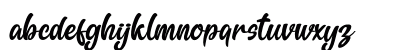 Galuih Script Regular Lowercase Preview