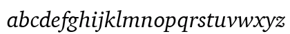 Charter ITC Regular Italic Lowercase Preview