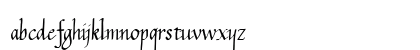 Calligraphy Unicase Lowercase Preview