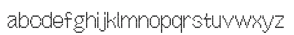 OffBit Regular Lowercase Preview