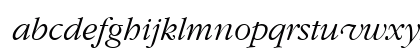 GarryMondrian3 LightItalicSH Lowercase Preview