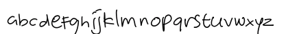 Victorya Handwriting Regular Lowercase Preview