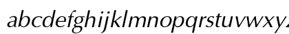 AGOpusC Italic Lowercase Preview