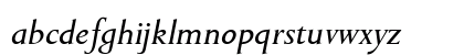 Toujours Italic Lowercase Preview