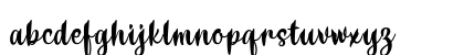 Delumba Regular Lowercase Preview