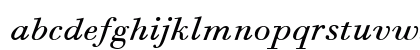 Bodoni Six ITC Regular Lowercase Preview