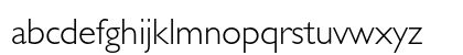 Gill Sans Light Lowercase Preview