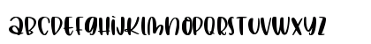 Malihah Bouncy Regular Lowercase Preview