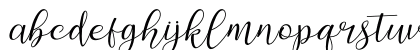 Amalia Regular Lowercase Preview