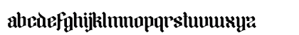 Darksoul Regular Lowercase Preview
