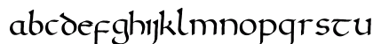 Gourdie Uncial Deux Regular Lowercase Preview