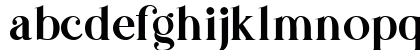 Basics Serif Free Regular Lowercase Preview