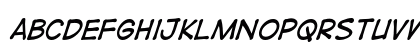 DigitalStrip BB Italic Lowercase Preview