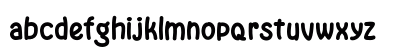 Sandspit Regular Lowercase Preview