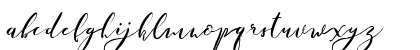 Catandra Brush Script Regular Lowercase Preview