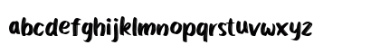Lemonsbright brush -Personal Us Regular Lowercase Preview