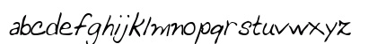 DeannasHand Regular Lowercase Preview