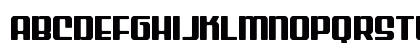 Wave Warrior Expanded Regular Lowercase Preview