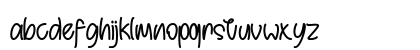 Behind Brown Eyes Regular Lowercase Preview