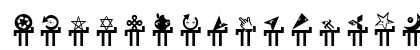 HypocriSymbols Regular Lowercase Preview