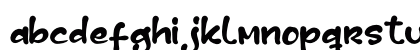 Crazy Midnight Regular Lowercase Preview