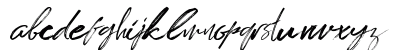 BRUSH TANGSE Regular Lowercase Preview