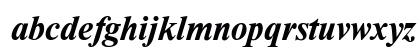 TimesET Bold Italic Lowercase Preview
