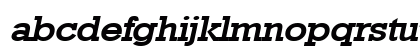 Geo986Wide BoldItalic Lowercase Preview
