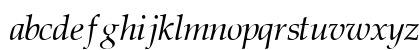 PalatinoR Italic Lowercase Preview