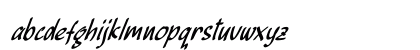 Beckhand Italic Regular Lowercase Preview