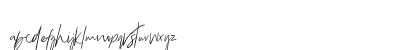 Bammantoe Regular Lowercase Preview